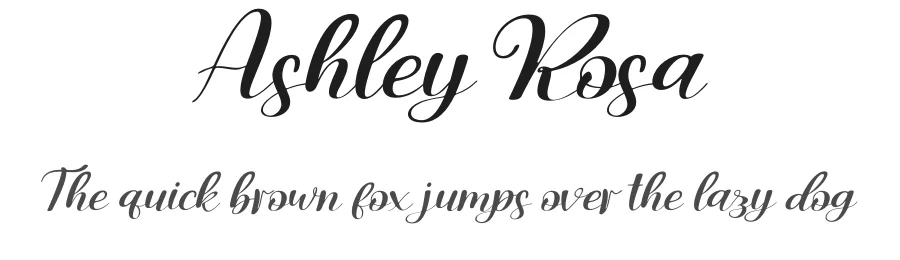 Ashley Rosa by Akbartype — Script Handwritten Font