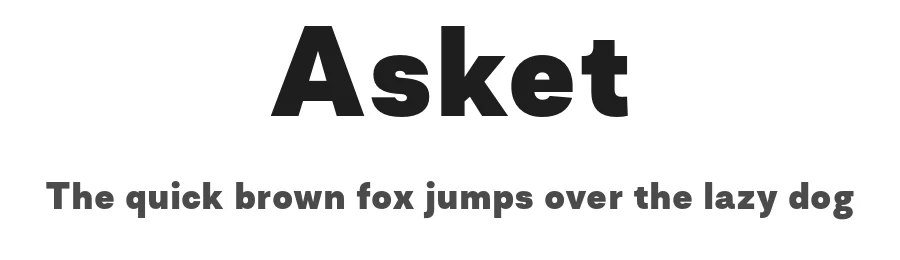 Asket by Glenjan — Sans Serif Font