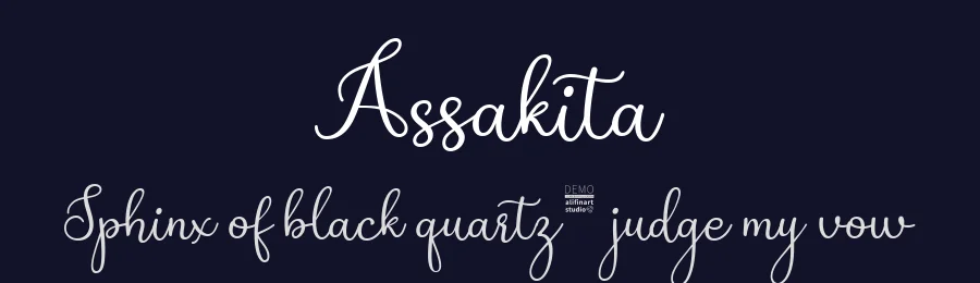 Assakita by Alifinart Studio — Script Handwritten Font — thumbnail 2