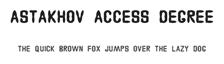 Astakhov Access Degree