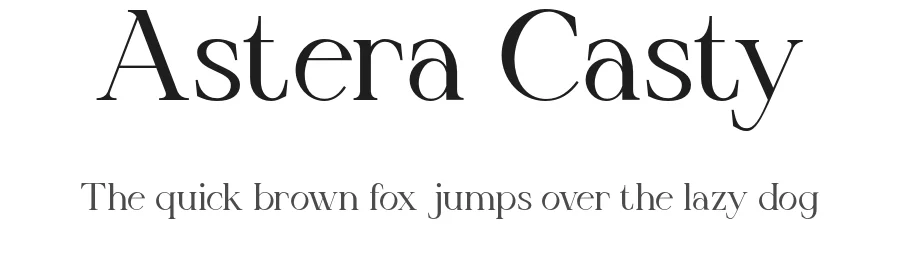Astera Casty by Ragamkata — Serif Font
