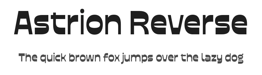 Astrion Reverse by Fathi Al Ghazi — Display Font