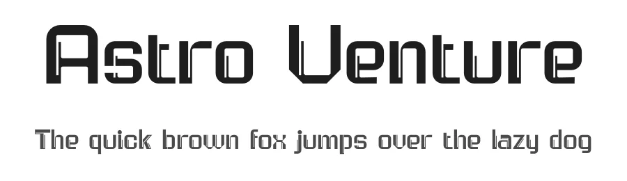 Astro Venture by Muhammad Afif Ersya — Display Font