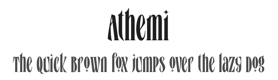 Athemi by Bakhrudin Ja'far — Display Font