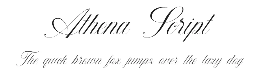 Athena Script — Script Handwritten Font