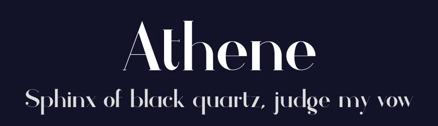 Athene by Matt Ellis — Serif Font — thumbnail 2