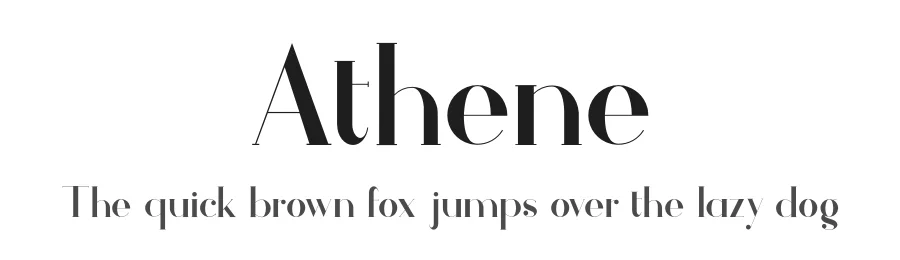 Athene by Matt Ellis — Serif Font