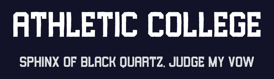 Athletic College by Masyafi Studio — Display Font — thumbnail 2