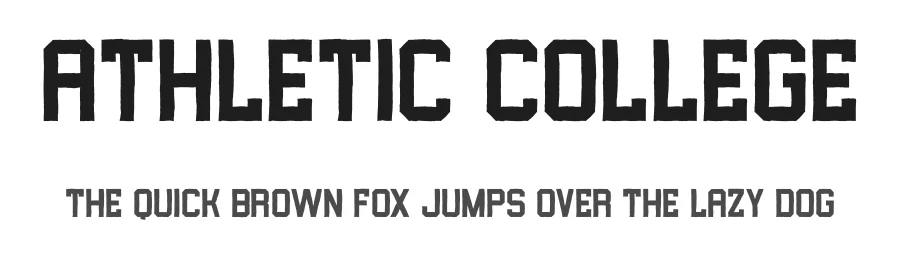 Athletic College by Masyafi Studio — Display Font