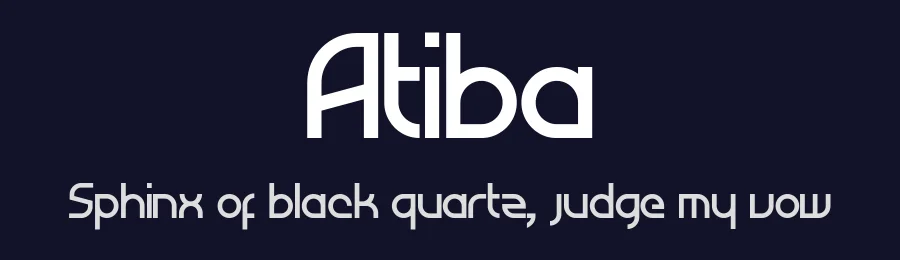 Atiba by Ozan Karakoc — Sans Serif Font — thumbnail 2
