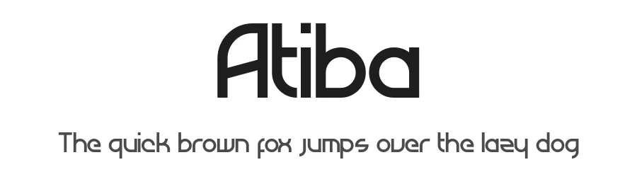 Atiba by Ozan Karakoc β Sans Serif Font