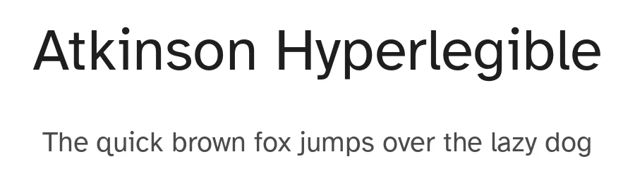 Atkinson Hyperlegible by Elliott Scott, Megan Eiswerth, Linus Boman, Theodore Petrosky β Sans Serif Font