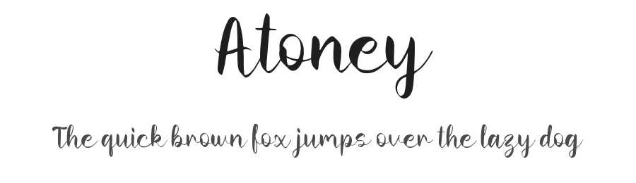 Atoney by Forberas — Script Handwritten Font