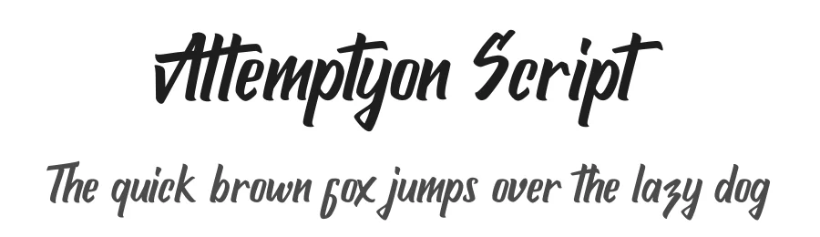 Attemptyon Script by Rian Rahardi — Script Handwritten Font