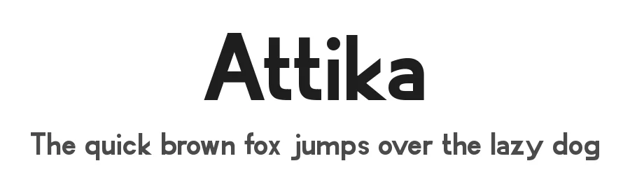 Attika by Matthew McAdams — Sans Serif Font