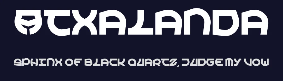 Atxalanda by REKI.ZIUR — Display Font — thumbnail 2