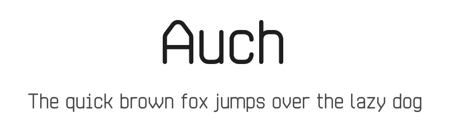 Auch by Murat Yüksel (automatte) — Sans Serif Font
