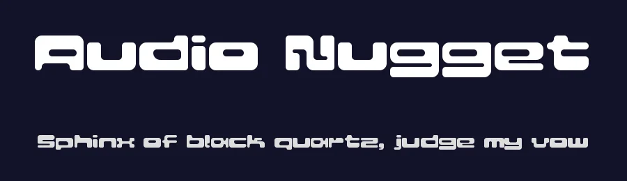 Audio Nugget by UkiyoMoji Fonts — Display Font — thumbnail 2