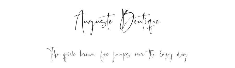 Auguste Boutique by Balpirick Studio — Script Handwritten Font
