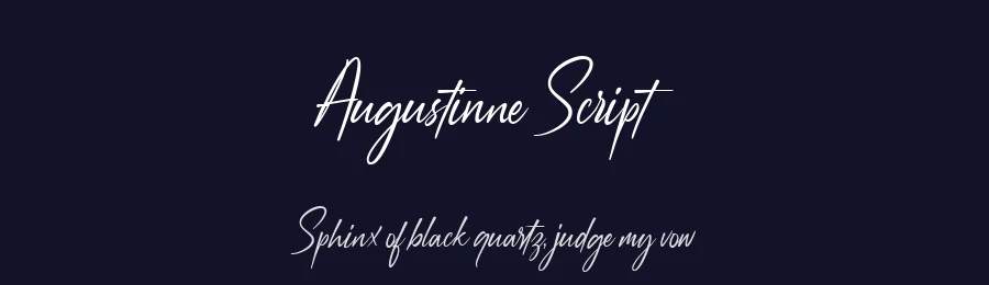 Augustinne Script by Andrie Nugrie — Script Handwritten Font — thumbnail 2
