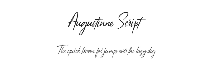 Augustinne Script by Andrie Nugrie — Script Handwritten Font