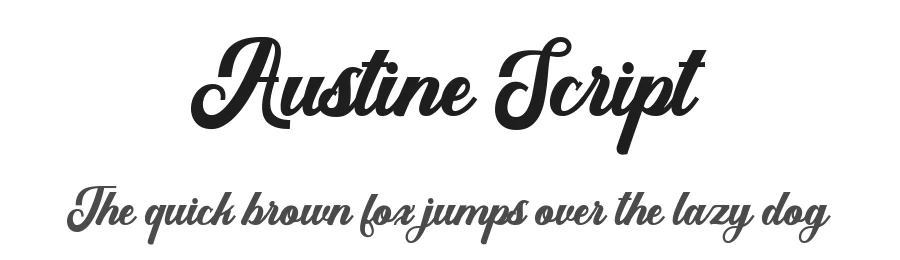 Austine Script by letterfreshstudio — Script Handwritten Font