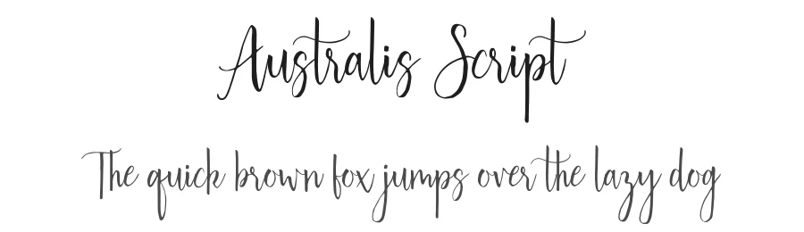 Australis Script by Alice Whales — Script Handwritten Font