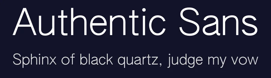 Authentic Sans by AUTHENTIC BUSINESS COMPANY LLC — Sans Serif Font — thumbnail 2