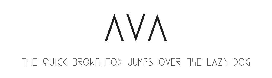 AVA by GGBotNet — Display Font