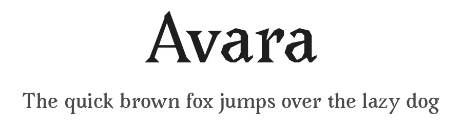 Avara — Serif Font