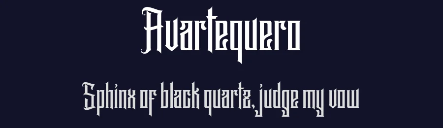 Avartequero by Ilham Wahyu X Haris MM — Display Font — thumbnail 2