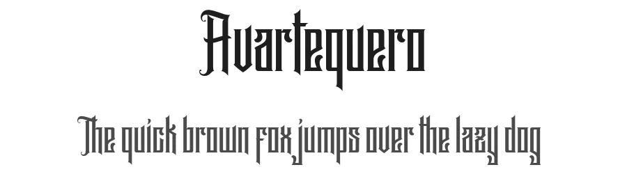 Avartequero by Ilham Wahyu X Haris MM — Display Font