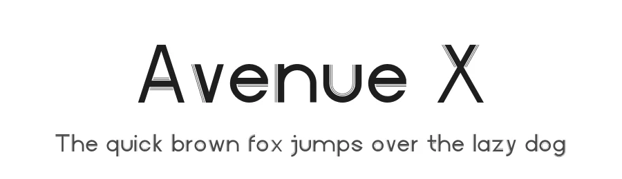 Avenue X by Simo Herold — Sans Serif Font