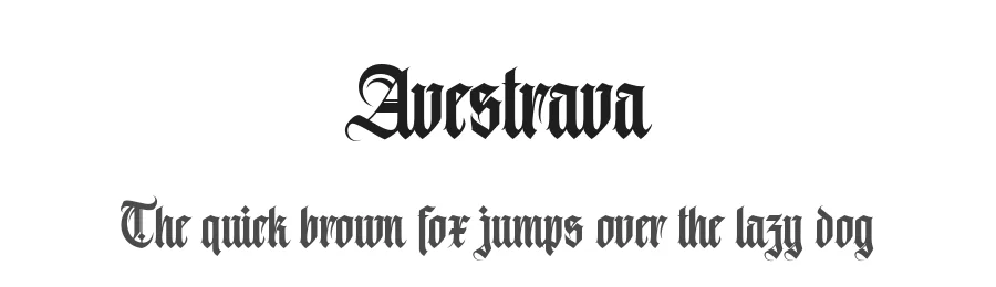 Avestrava by Ilham Wahyu — Display Font