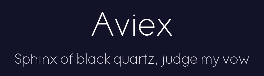 Aviex — Sans Serif Font — thumbnail 2
