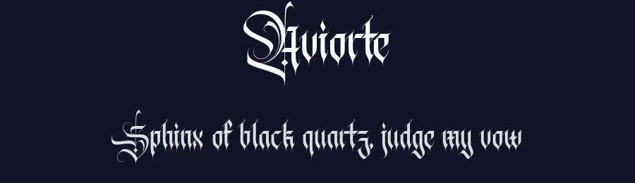 Aviorte by TypeAliens — Display Font — thumbnail 2
