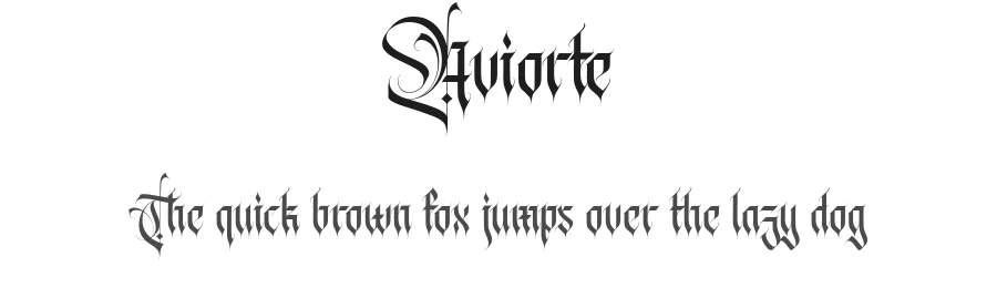 Aviorte by TypeAliens — Display Font