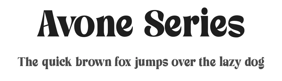 Avone Series by Gatype — Display Font