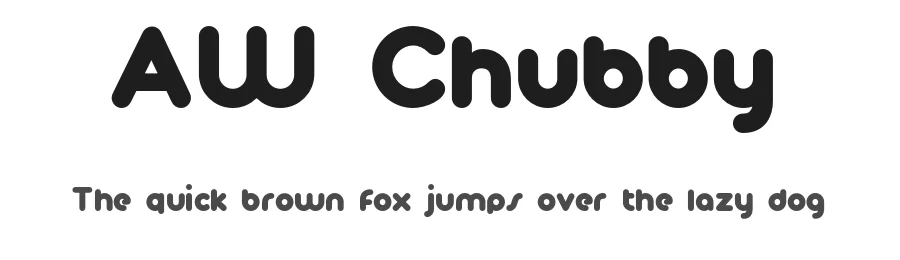 AW Chubby by Manos Gerasidis — Sans Serif Font