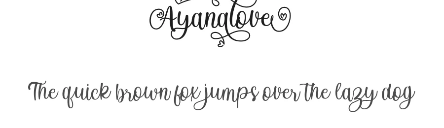 Ayanalove by Dida Ahluddin — Script Handwritten Font