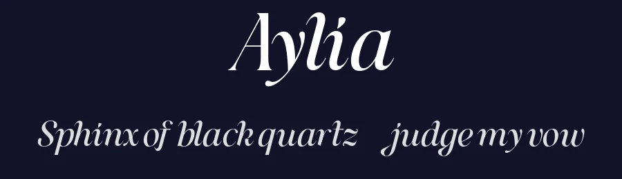 Aylia by Irzad Nurandito — Serif Font — thumbnail 2