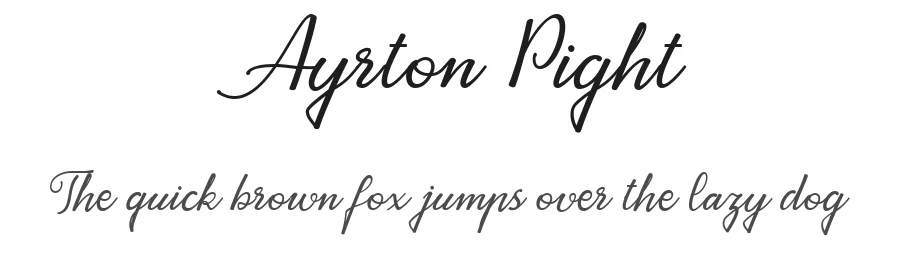 Ayrton Pight by Attract Studio — Script Handwritten Font