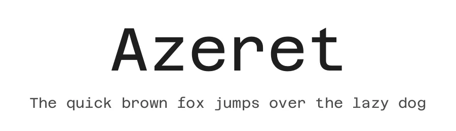 Azeret by Martin Vácha — Sans Serif Font