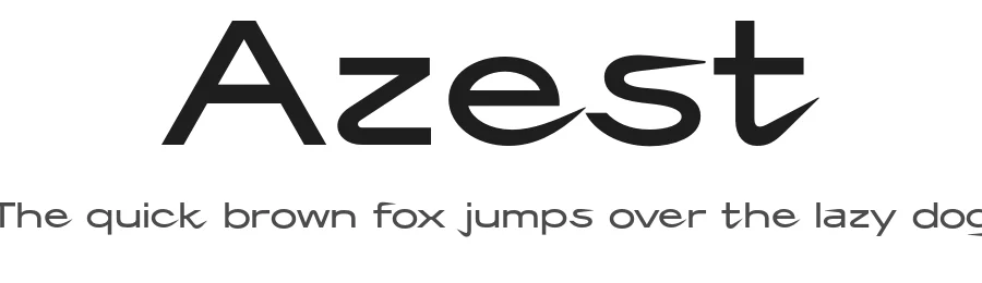 Azest by Pesotsky Victor
pesottskyy@gmail.com — Display Font