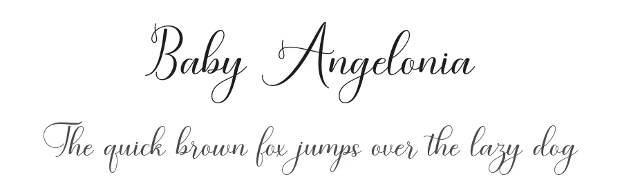 Baby Angelonia by Khaidir — Script Handwritten Font