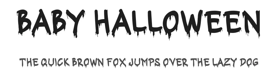 Baby Halloween by (Syakaltype Studio). 2021. (Lutfi Fauzi) — Script Handwritten Font