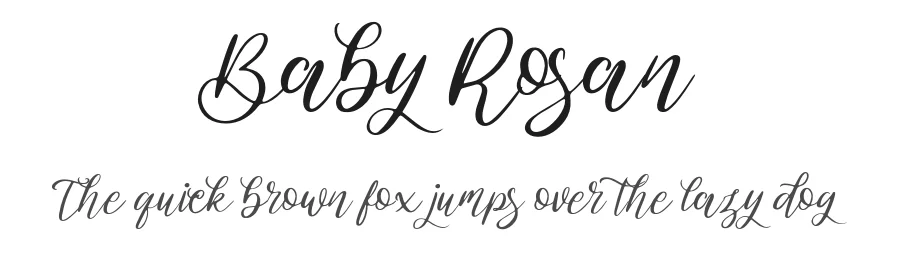 Baby Rosan by Forberas Club — Script Handwritten Font