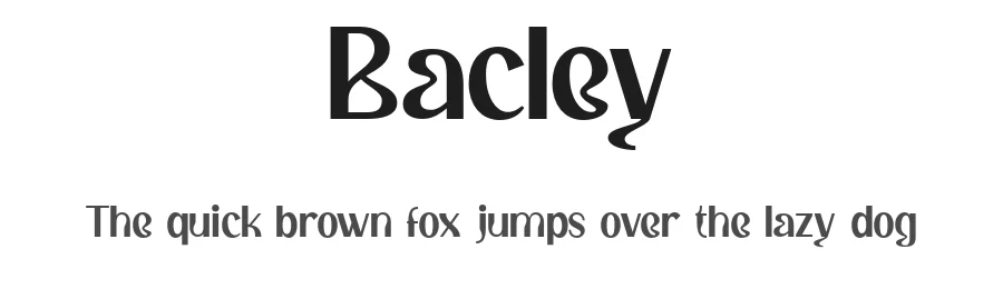 Bacley by Jamaludin Ahmad Sahestya Dharma — Sans Serif Font