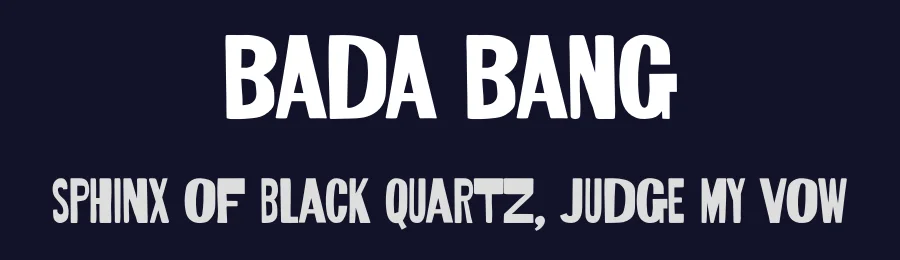 Bada Bang by PINISIART TEAM — Display Font — thumbnail 2