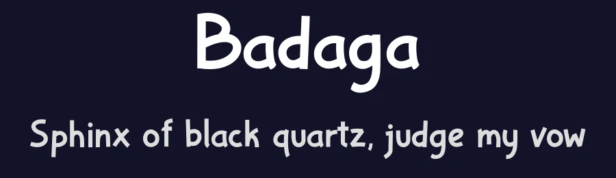 Badaga — Script Handwritten Font — thumbnail 2